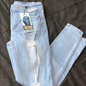 Wax Jean High Rise Push Up Jeans
